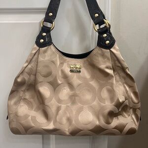 Coach Madison OP Art Sateen Maggie shoulder bag- F0973-14305